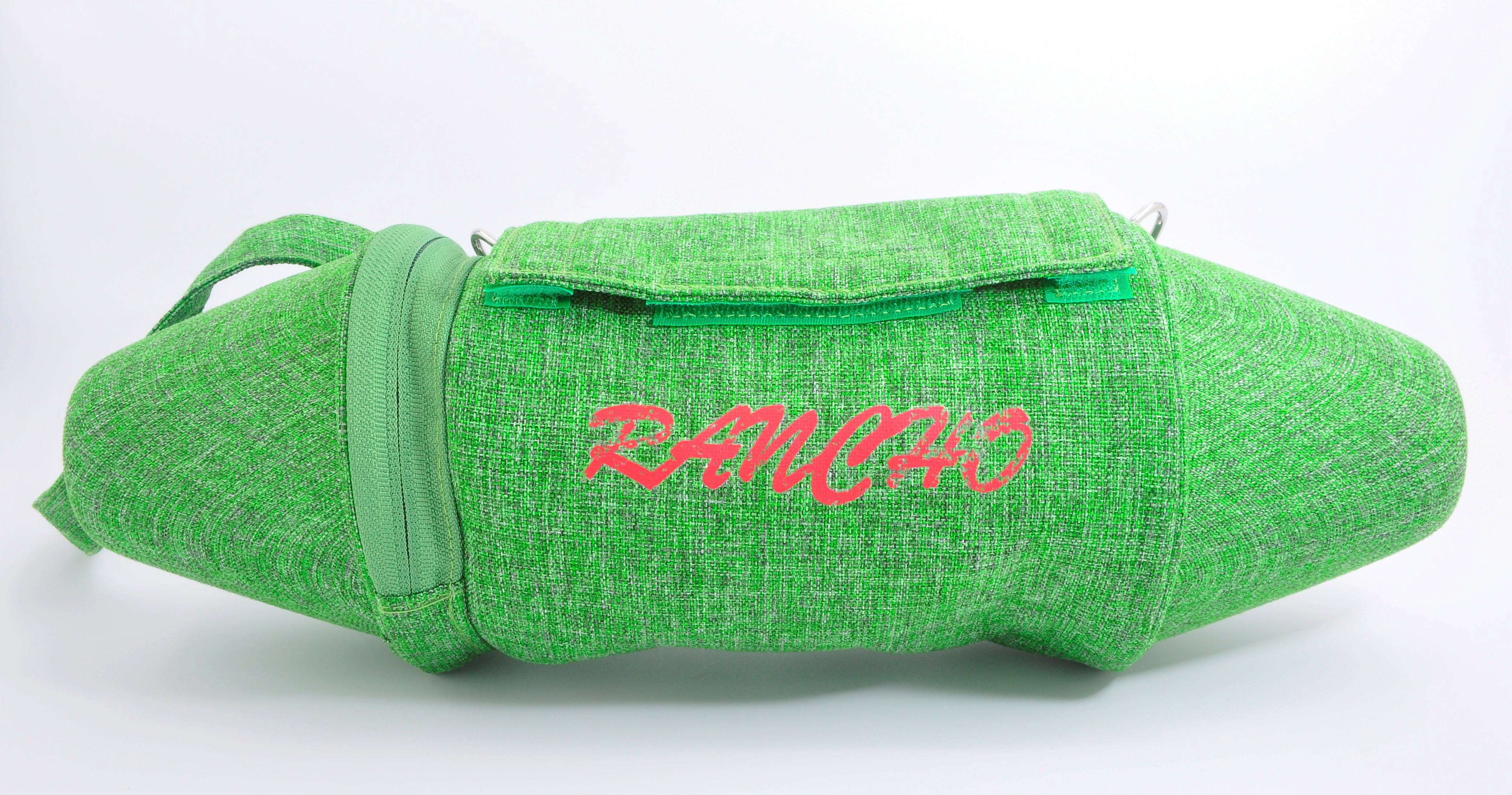 RANCHO aeroplane olive shaped bag with detachable strap