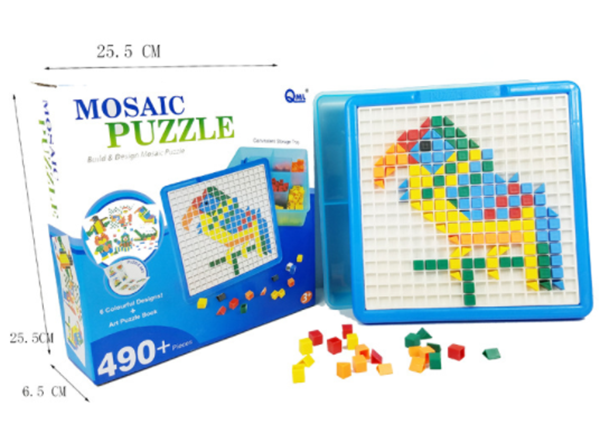 大紐扣蘑菇釘拼插塑拼圖 T2128