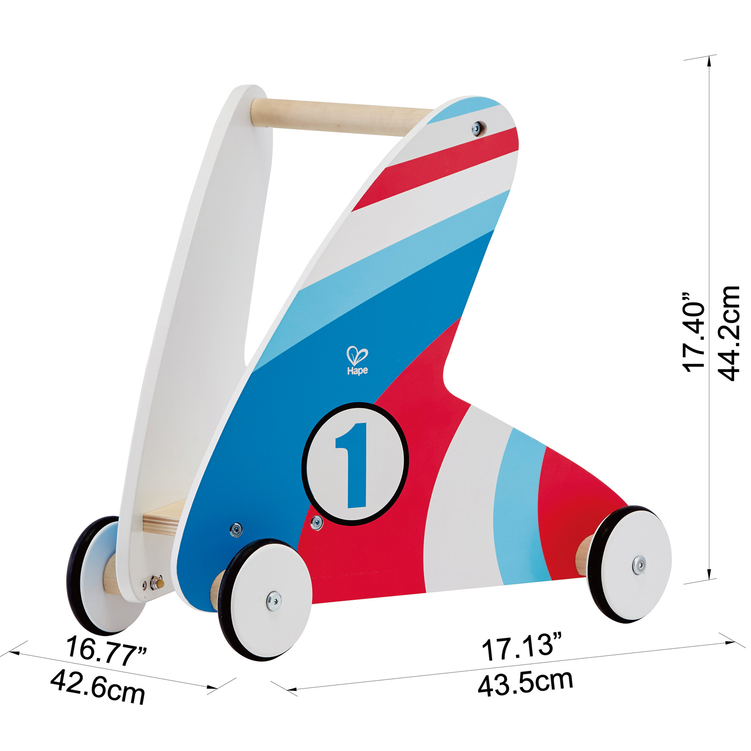 Hape Step and Stroll-Racing Stripes E0377
