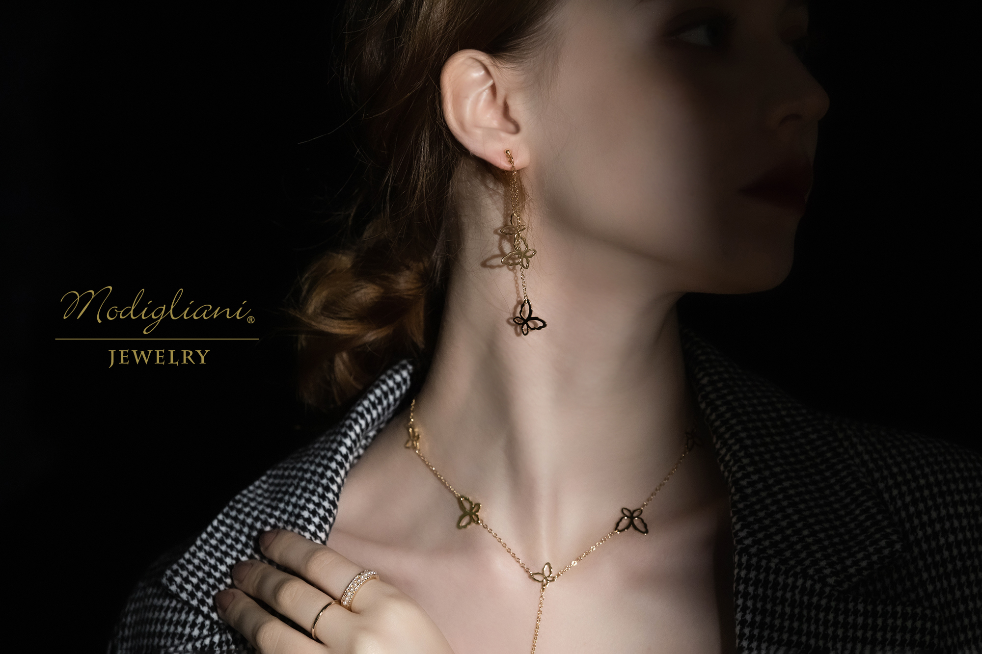 黃銅飾品,黃銅,簡約,蝴蝶,耳環,18K金,垂墜式耳環,