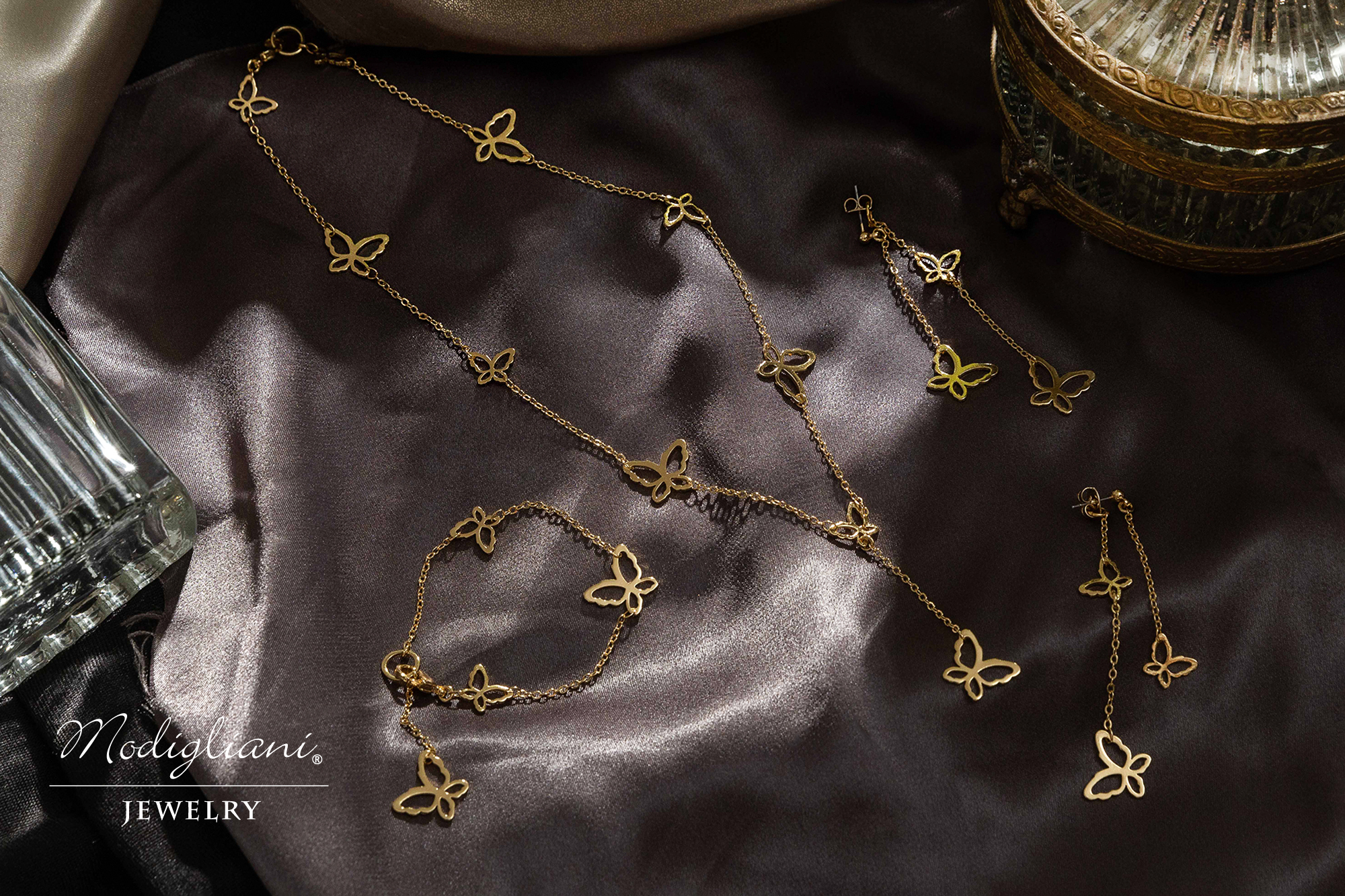 黃銅飾品,黃銅,簡約,蝴蝶,耳環,18K金,垂墜式耳環,