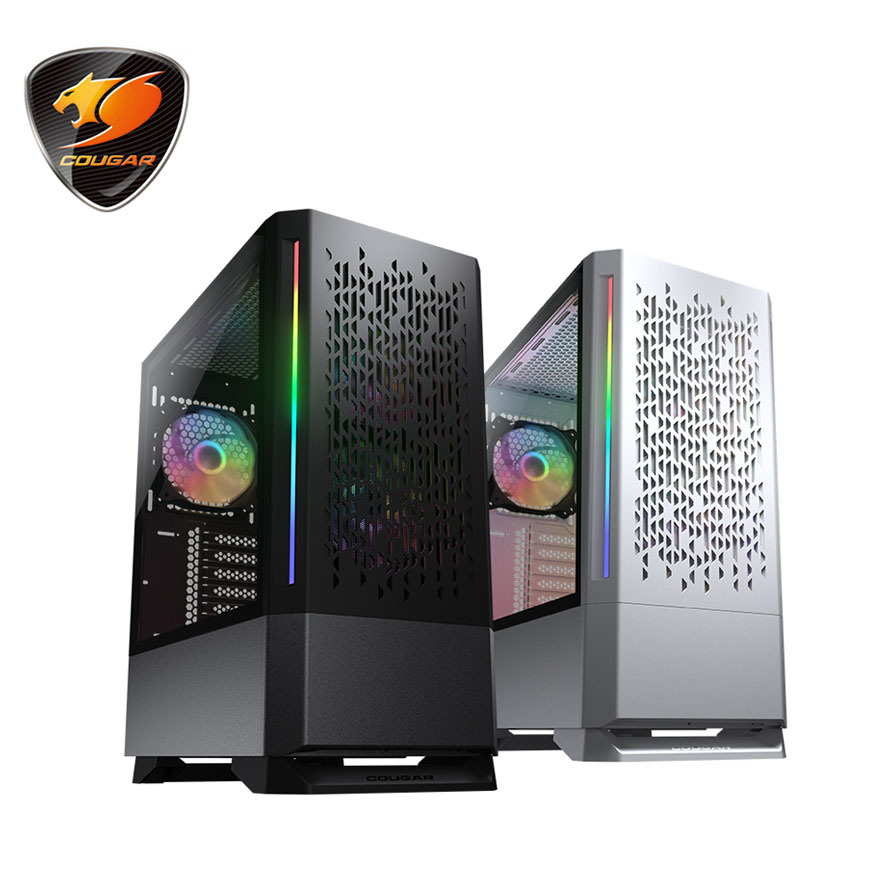COUGAR 美洲獅 Mx430 Air RGB 中塔機箱 (黑/白)