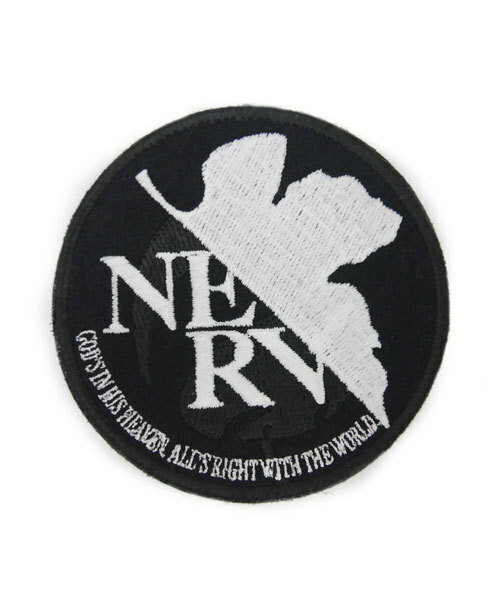 新世紀福音戰士-刺繡貼-劇場版 NERV-白 (COSPA) ヱヴァンゲリヲン新劇場版　NERV 蓄光ワッペン （COSPA）