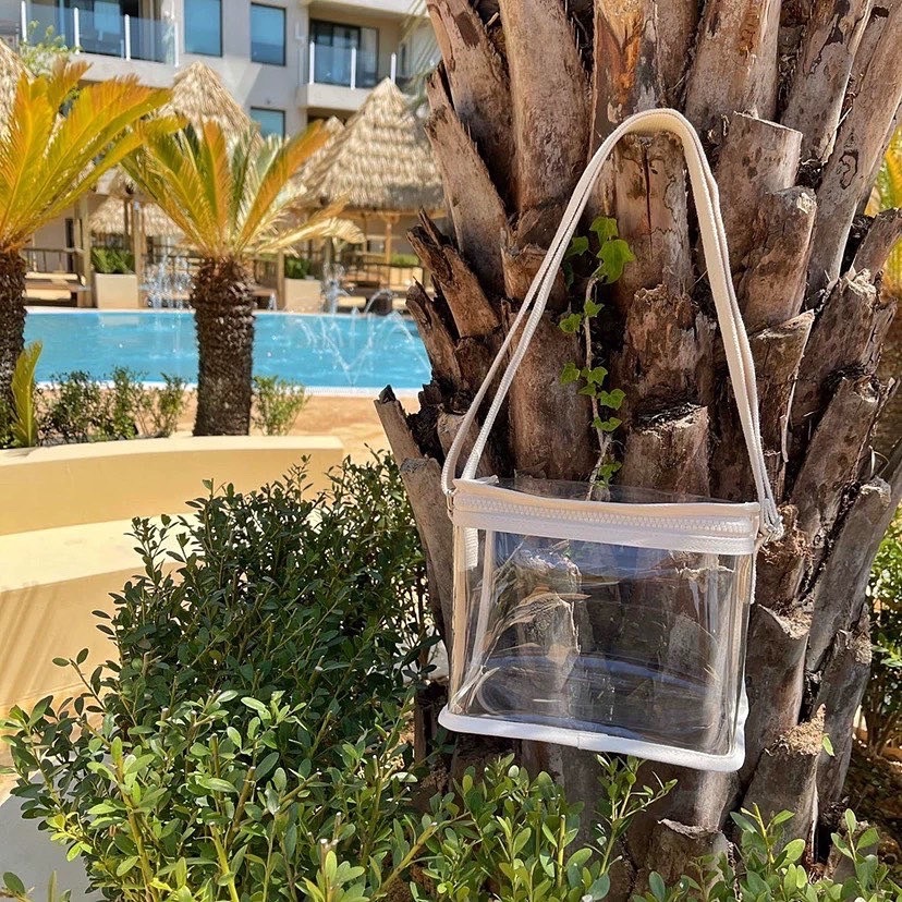 兒童郊遊/露營/爬山/看海都能背透明單肩防水包