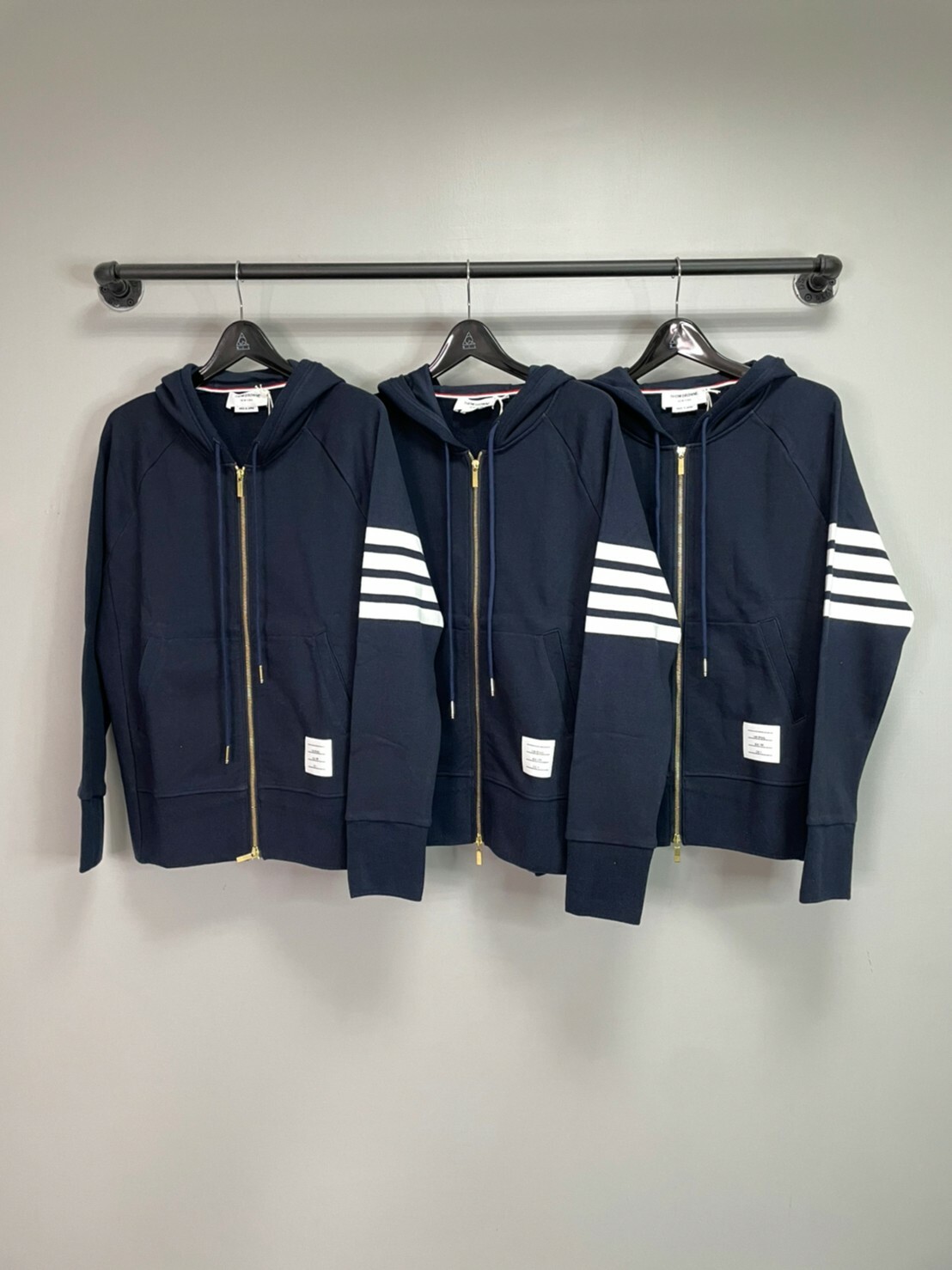 Thom Browne 經典 藍色 棉圈 連帽 外套