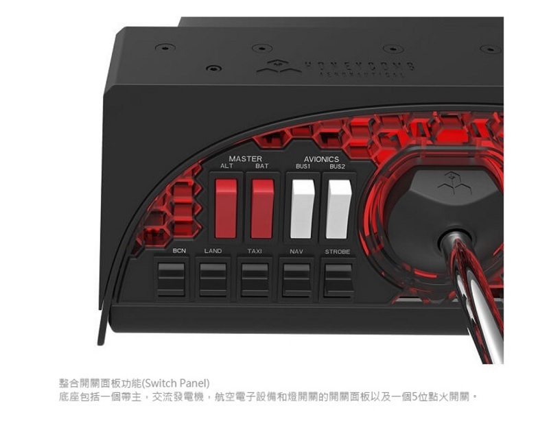 米特3C數位–蜂巢航空 Honeycomb Alpha Flight Control Yoke 飛行控制器