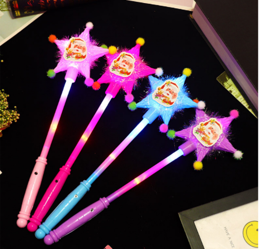 聖誕發光鏤空五星棒 1203