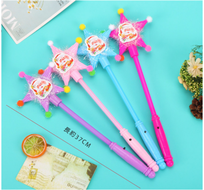 聖誕發光鏤空五星棒 1203