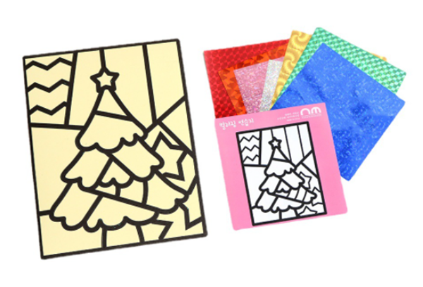 DIY韓式ins聖誕斑彩貼畫 A30181