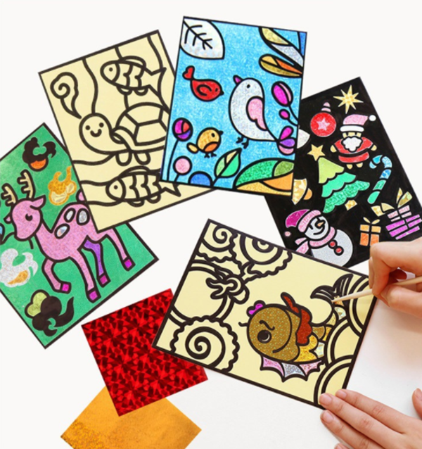 DIY韓式ins聖誕斑彩貼畫 A30181