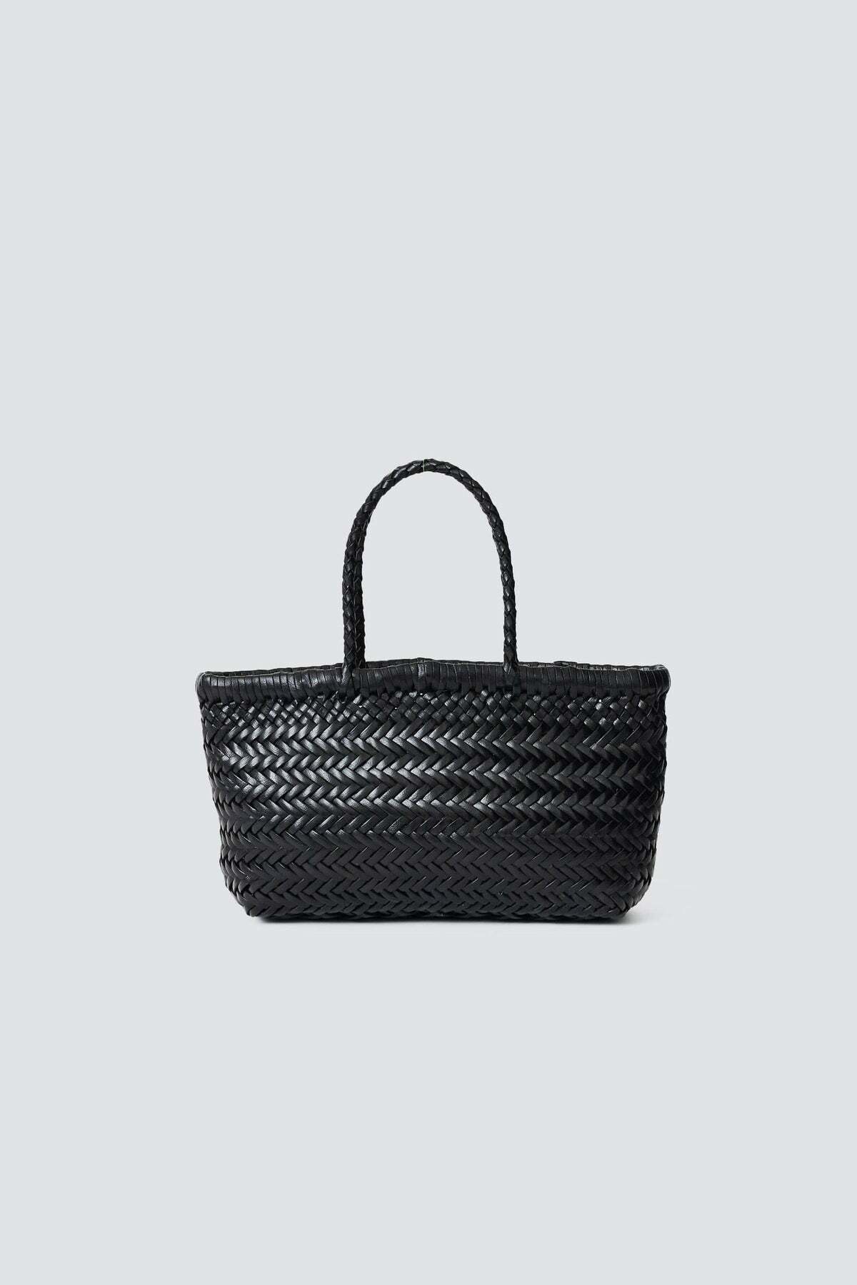 【預購】8809 MINI FLAT GORA 皮革編織包 / BLACK 黑
