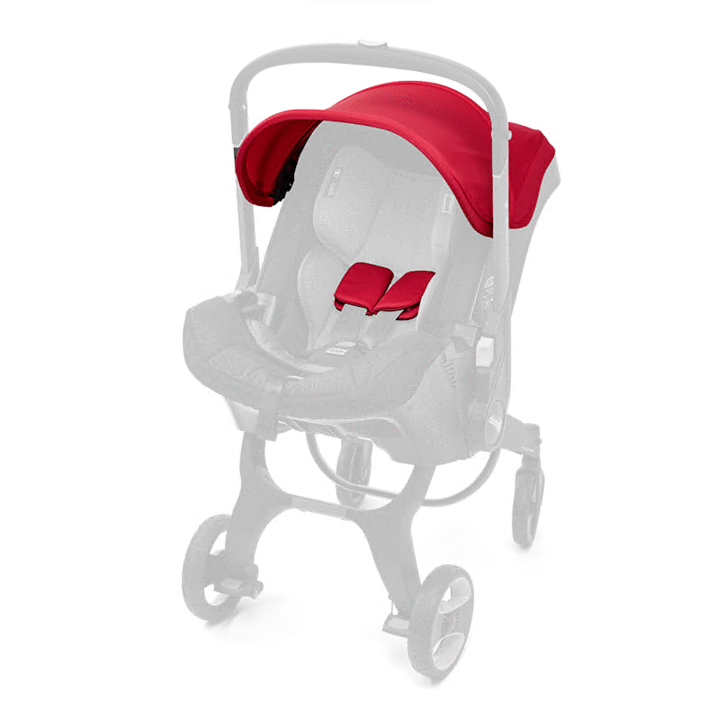 Doona - 遮陽蓬 & 肩墊 套裝  (紅色)