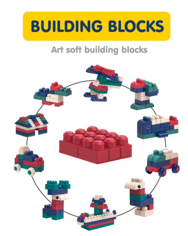 早教啟蒙大顆軟膠積木套裝 JQT-886