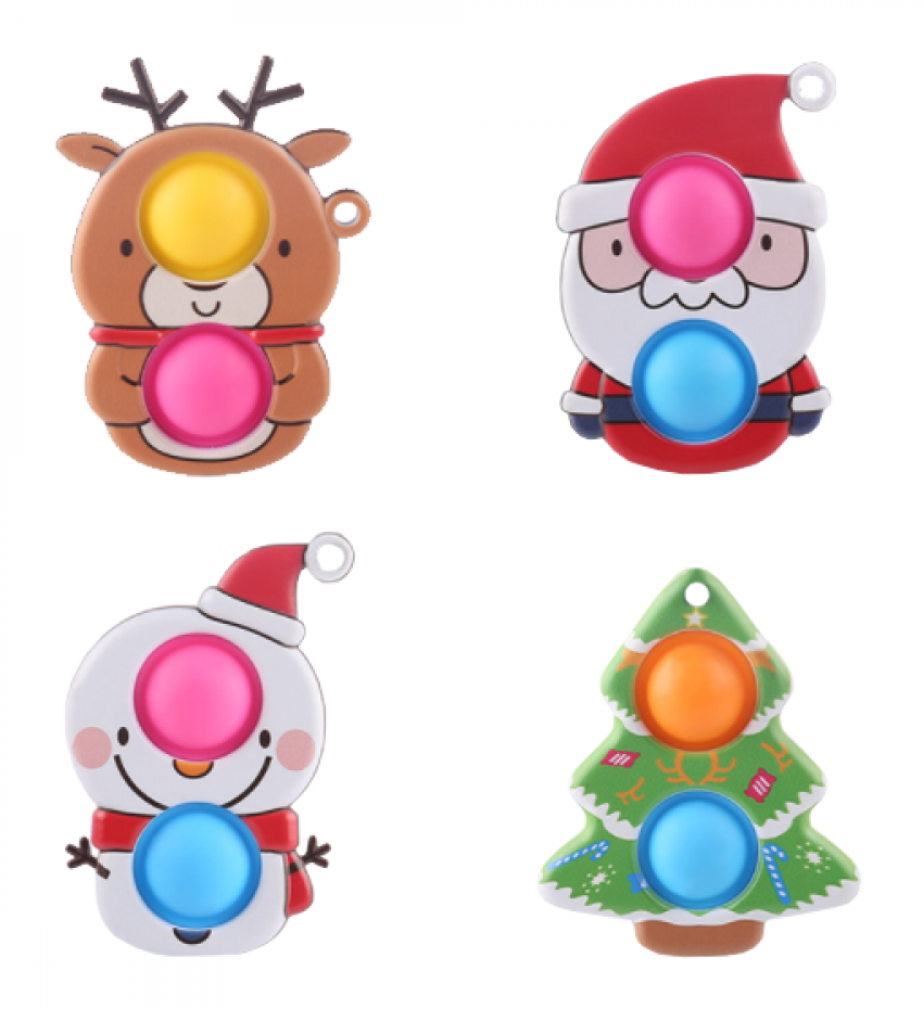 聖誕減壓泡泡樂鑰匙扣 103-1