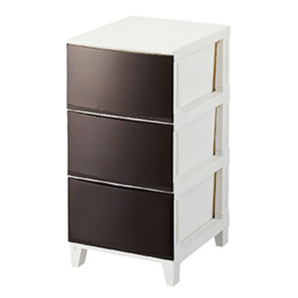 日本品牌 SANKA ROOM'S Shade [343]  3層抽屜儲物櫃 -啡色 (H68 x 34 x 42cm) -217404