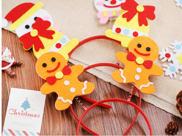 DIY聖誕節發箍材料包 M6084