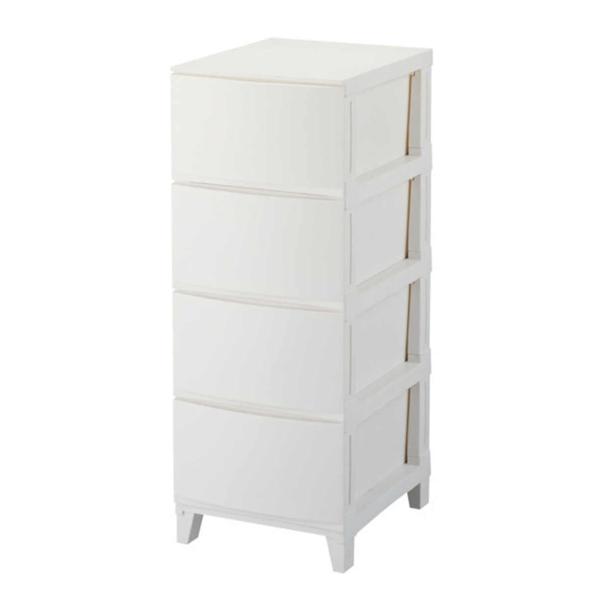 日本品牌 SANKA ROOM'S Shade [344]  4層抽屜儲物櫃 -白色 (H88 x 34 x 42cm) -217442