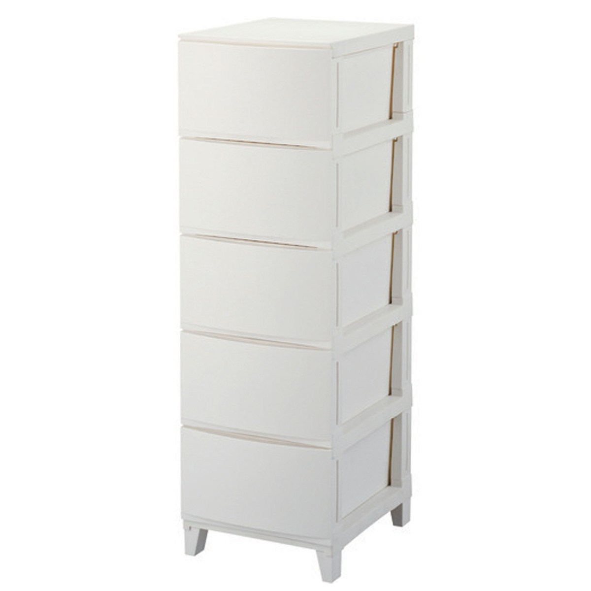 日本品牌 SANKA ROOM'S Shade [345]  5層抽屜儲物櫃 -白色 (H107 x 34 x 42cm) -217398