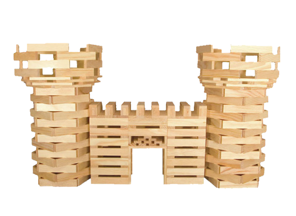 300片實木堆塔積木 28320