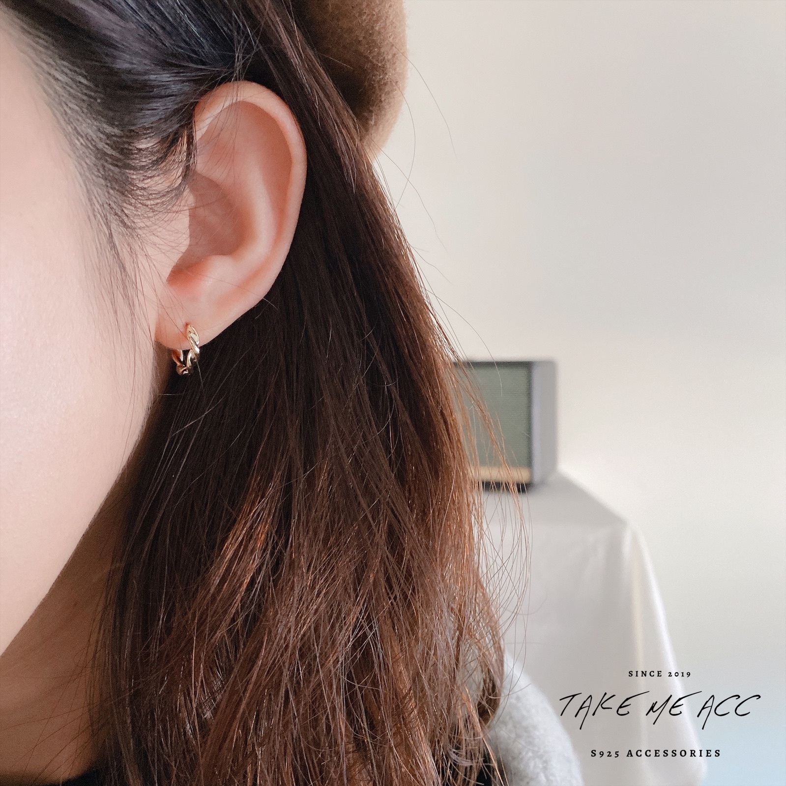 追求 │ 純銀針耳環