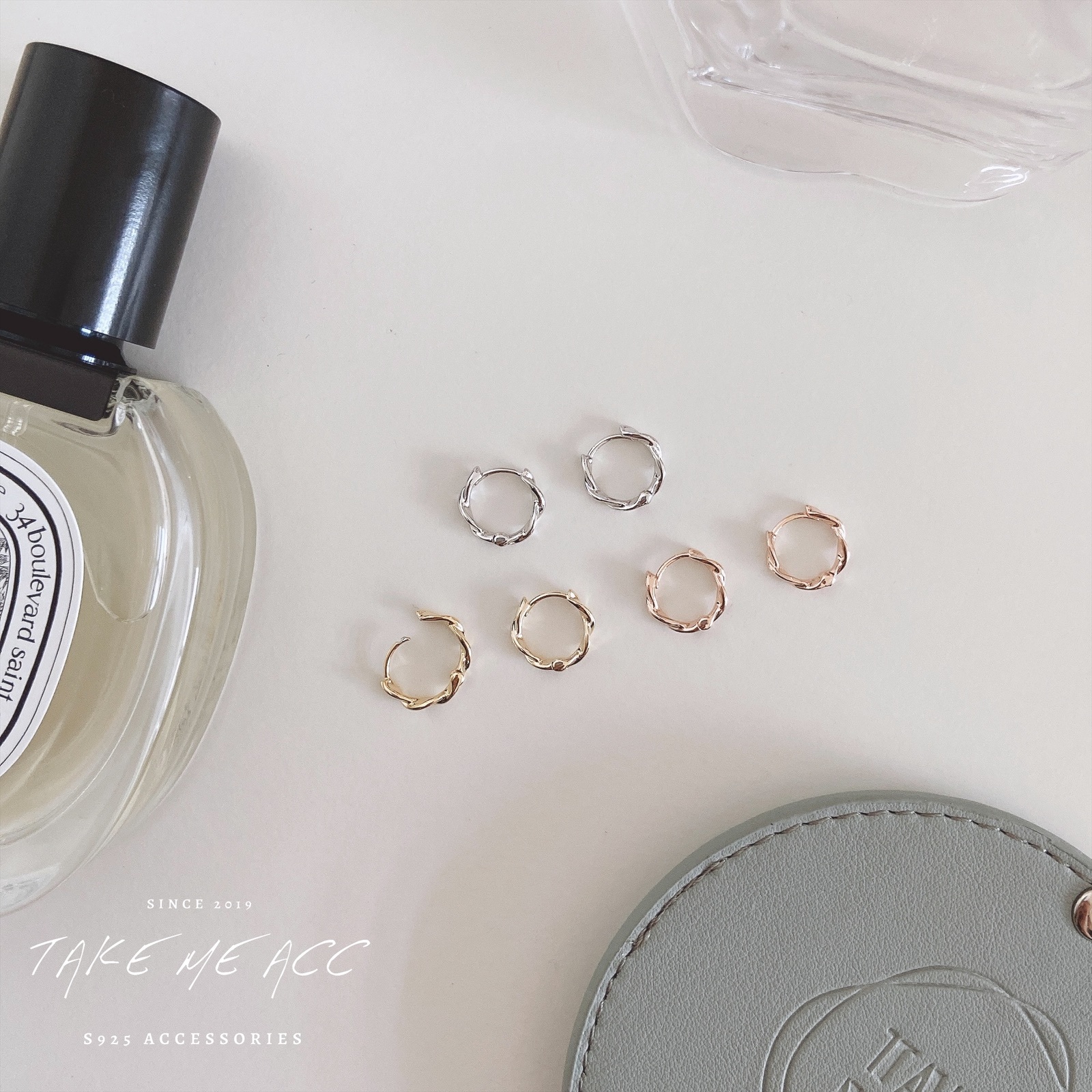 追求 │ 純銀針耳環