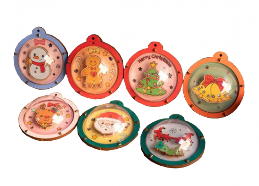 現貨區 DIY聖誕木質掛飾材料包 A3019