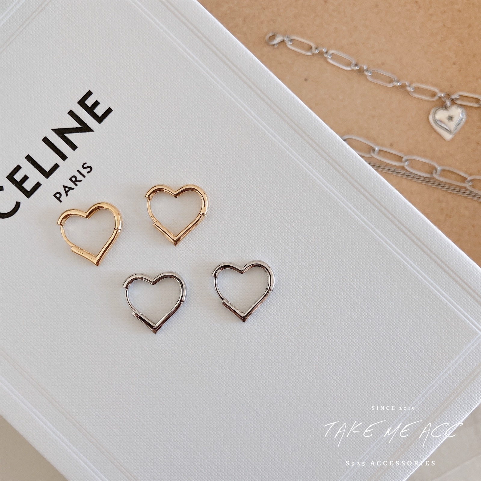 簡單日常的愛 │ 純銀針耳環