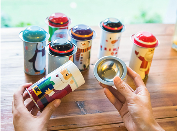 現貨區 聖誕圓筒形禮物罐 B70