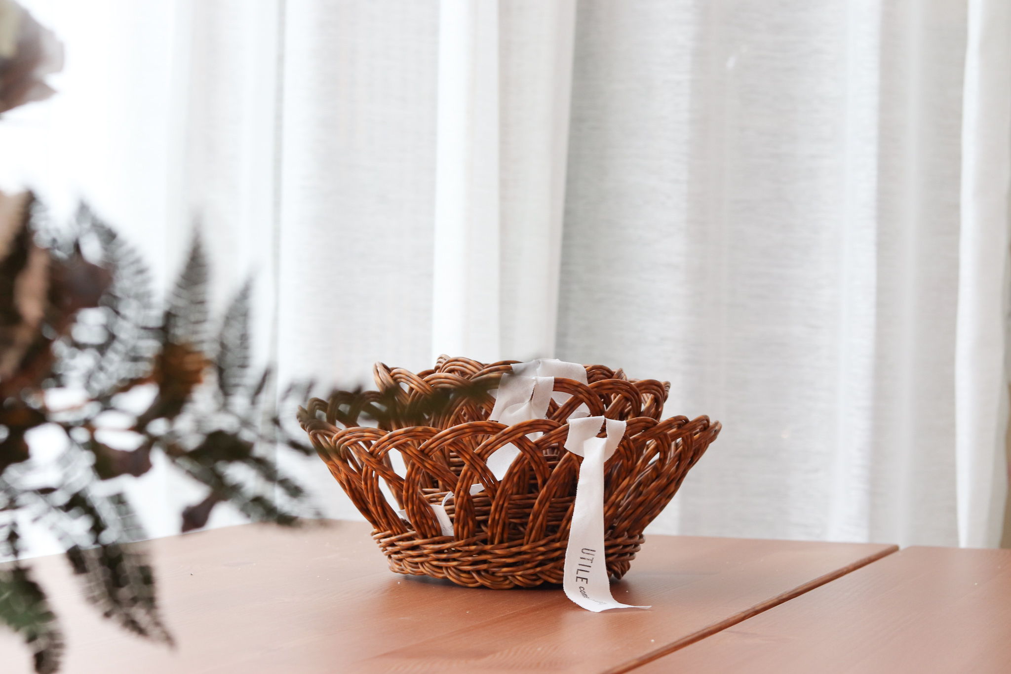 UTILE 可水洗 編織 圓形置物籃