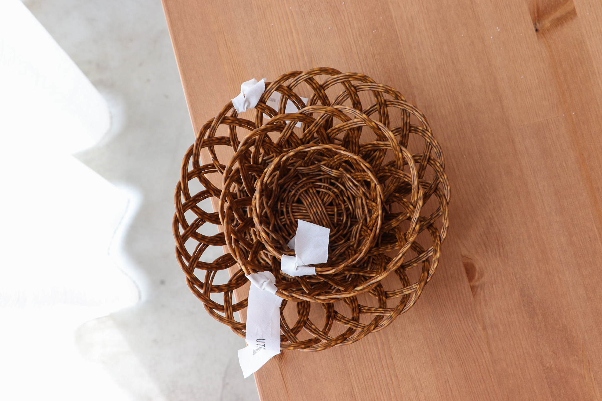 UTILE 可水洗 編織 圓形置物籃