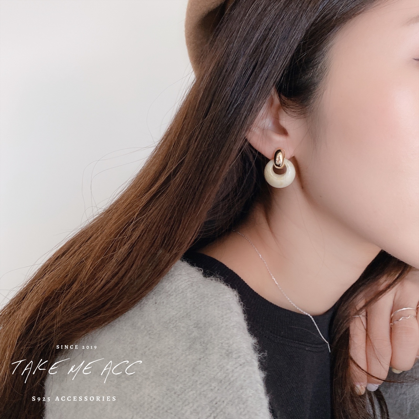 等待曙光 │ 純銀針耳環