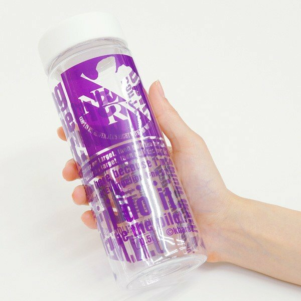 新世紀福音戰士-透明水瓶-EVA-01-紫 EVASTORE TOKYO-01 クリアボトル/EVA-01機体カラー（紫）