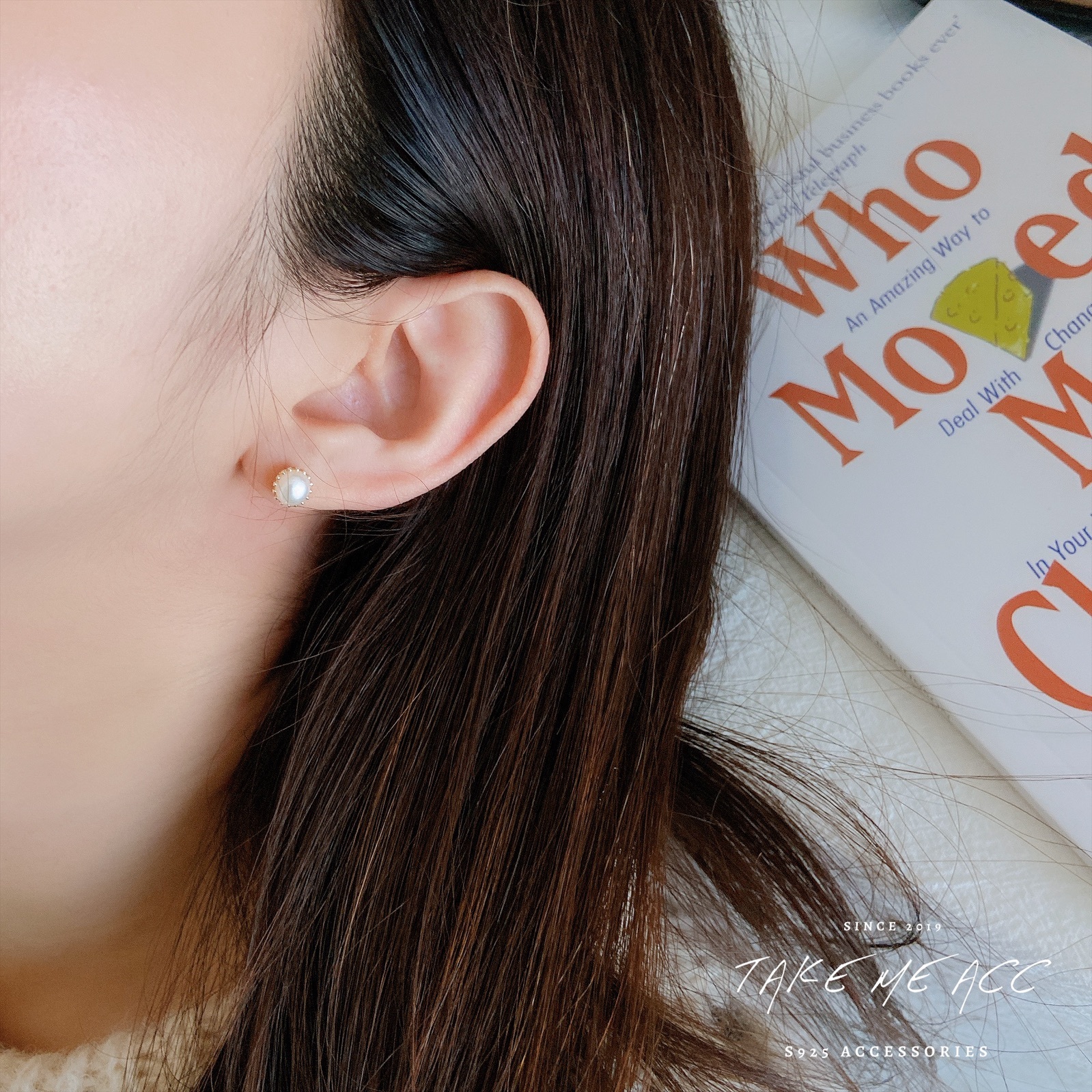 幸福平凡 │ 純銀針耳環