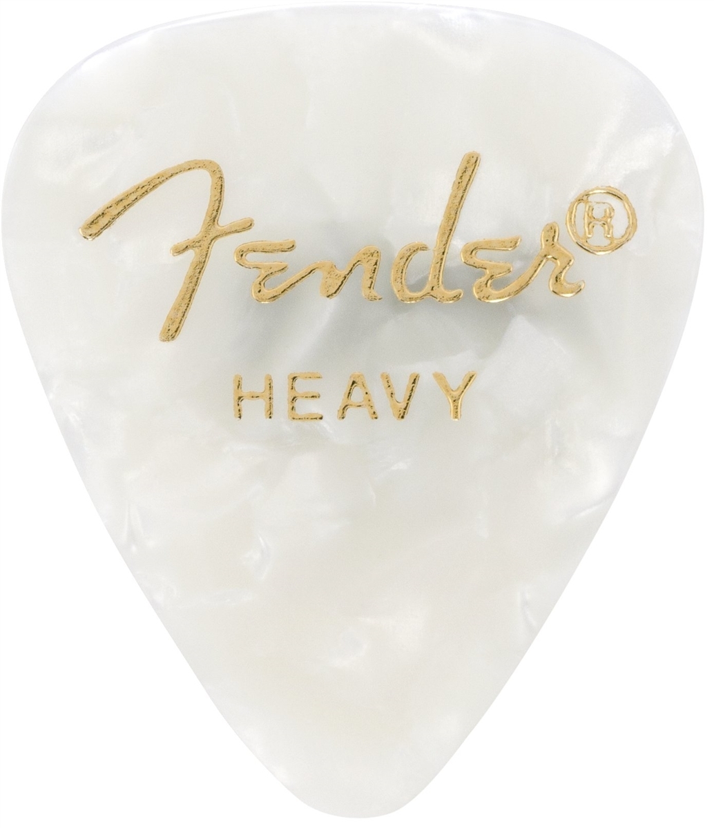 FENDER 351 SHAPE Pick 彈片 白色賽璐璐 厚度Heavy 美國製(1982351505)