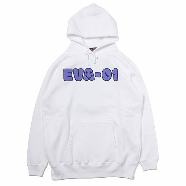 新世紀福音戰士-帽T-RADIO EVA 867 EVA-01-白色 RADIO EVA 867 EVA-01 FACE PARKA/WHITE
