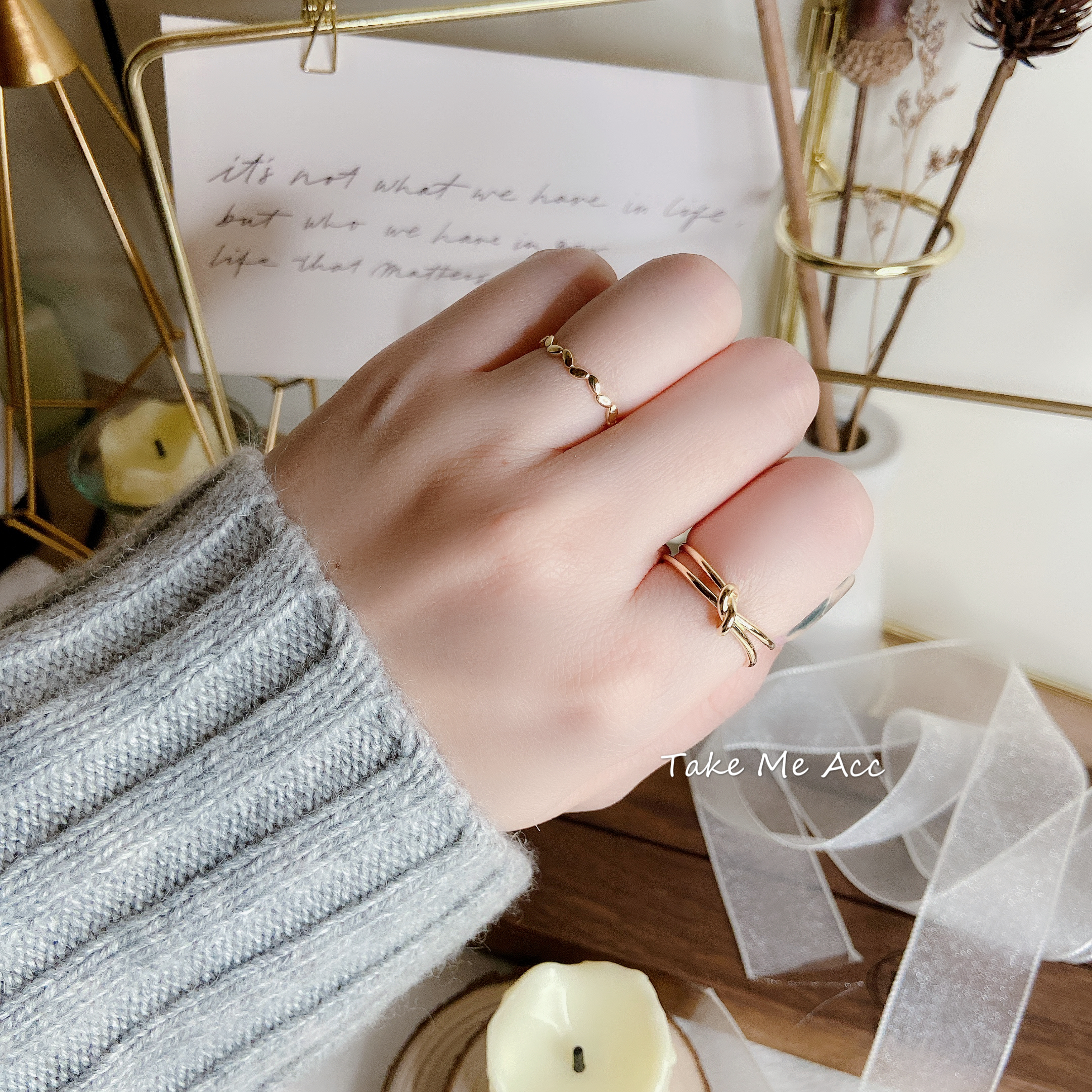 打個結 │ 純銀戒指