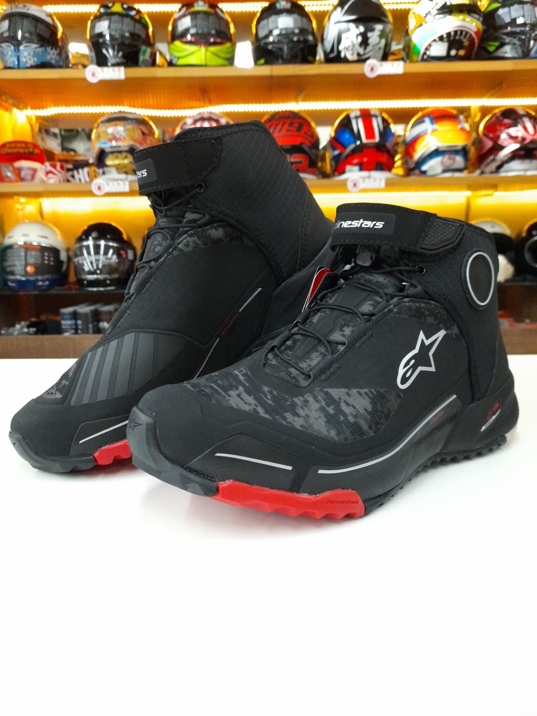 ALPINESTARS CR-X DRYSTAR BLACK/CAMO/RED 黑迷彩紅 休閒車靴 CRX