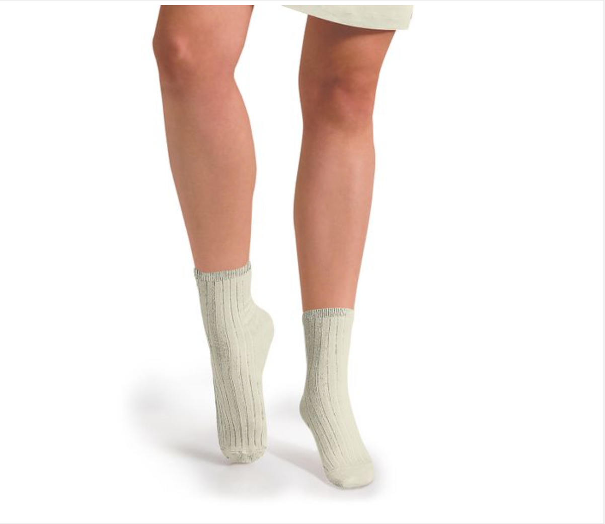 COLLÉGIEN - La Mini Ribbed Ankle Socks（Doux Angeaux）