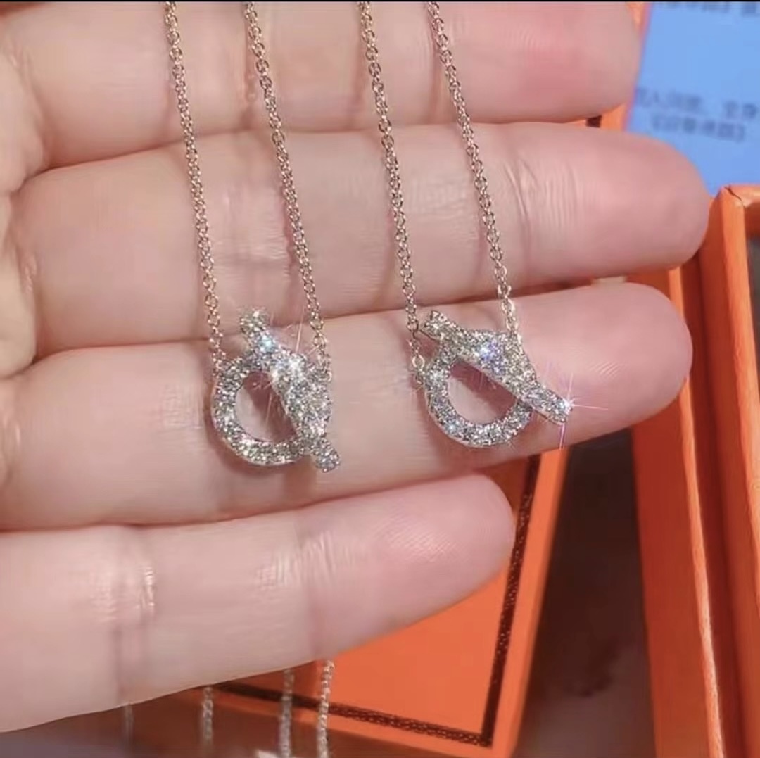 Hermes 小Q項鍊 (55分鑽)