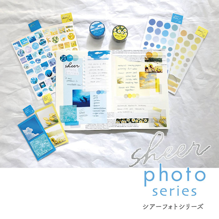 Mind Wave Sticker－Sheer Photo Series (Japanese Stationery Brand)