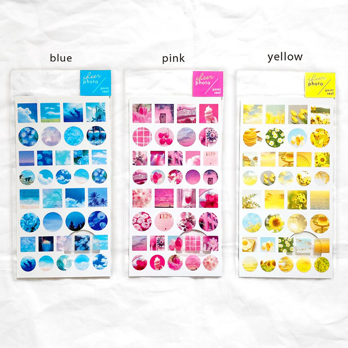 Mind Wave Sticker－Sheer Photo Series (Japanese Stationery Brand)