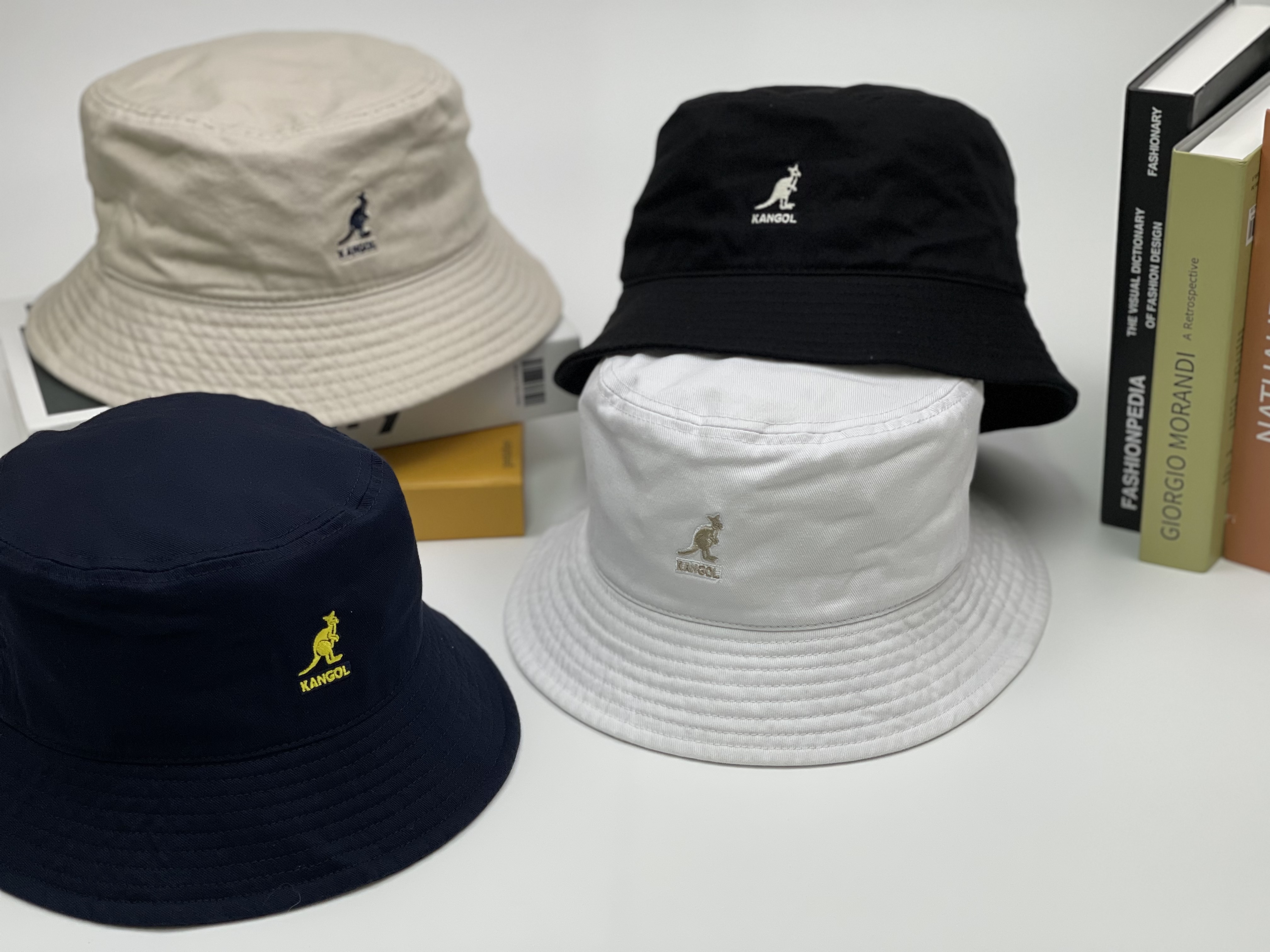 Kangol 袋鼠 電繡小Logo 棉質 漁夫帽