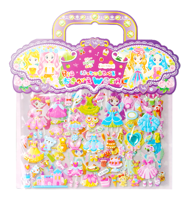 公主換裝泡泡貼 A1009