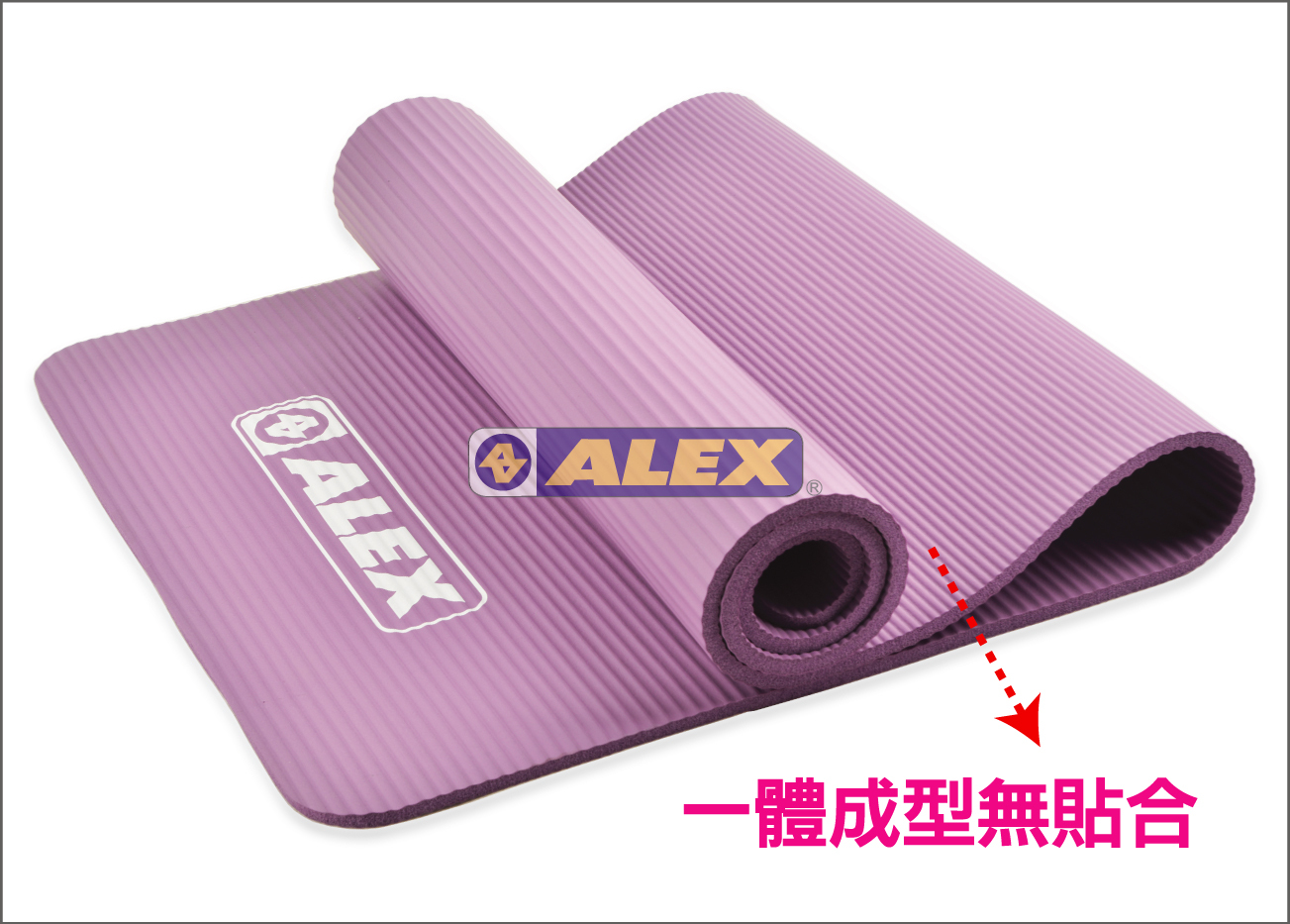 ALEX 丹力 雙面可用運動地墊 藍/紫 吸震/防滑/一體成形/便攜帶 64ALC53
