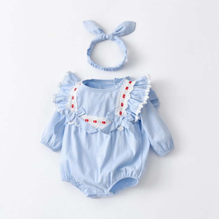 Blue Doll Collar Bodysuit