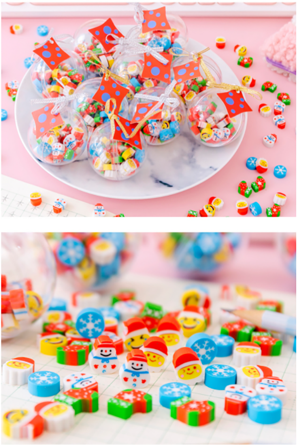 聖誕球卡通橡皮擦 A831