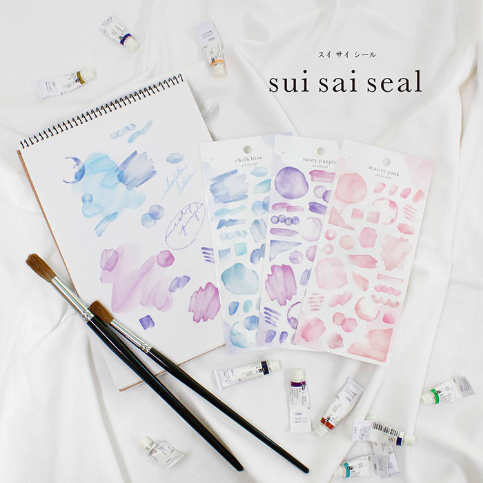 Mind Wave Sticker－Sui Sai Seal Series (Japanese Stationery Brand)