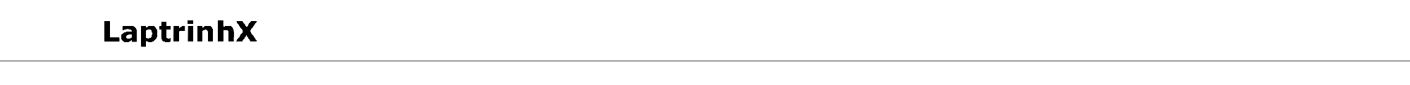 LAPTRINHX