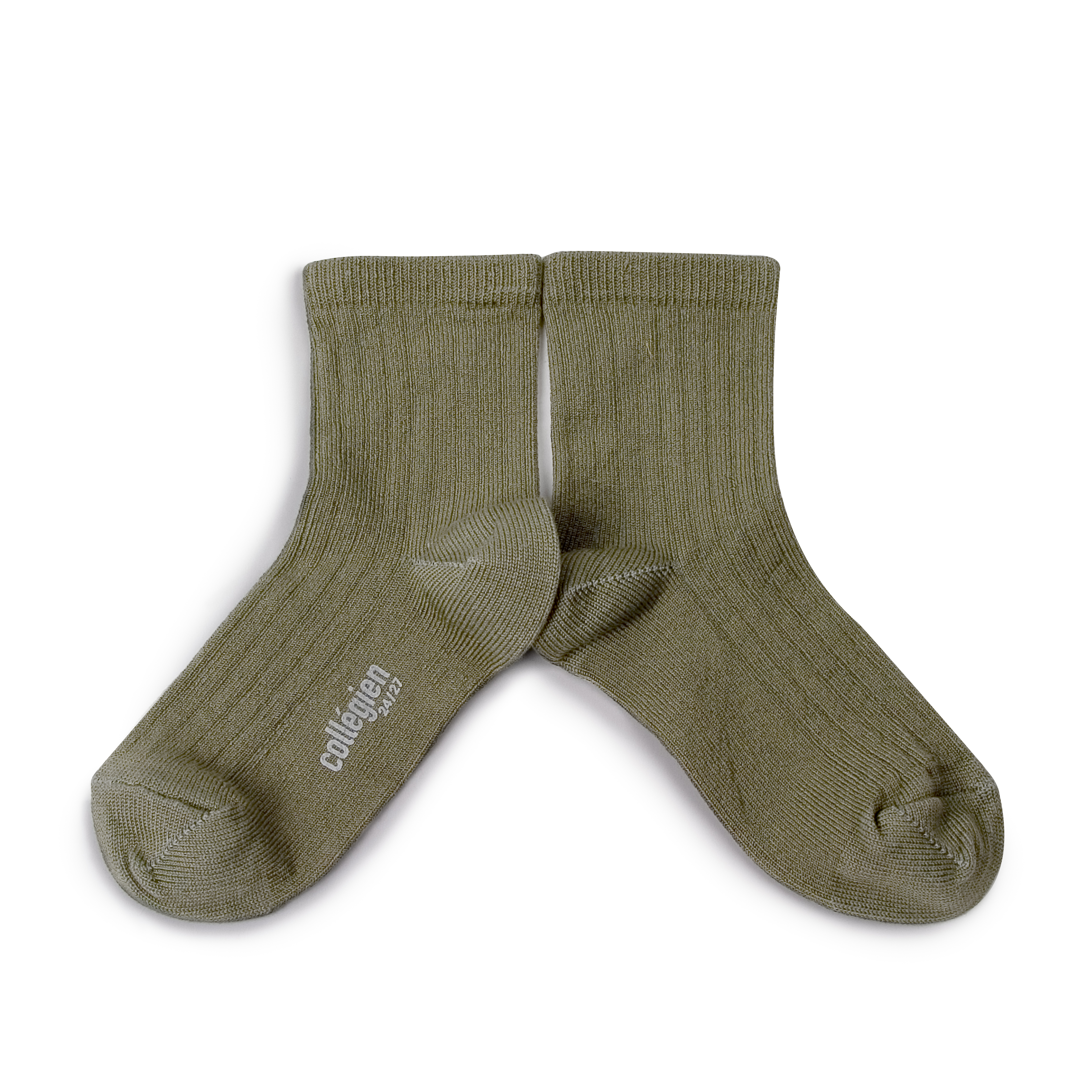 COLLÉGIEN - Paul Lightweight Ribbed Socks（Sauge）