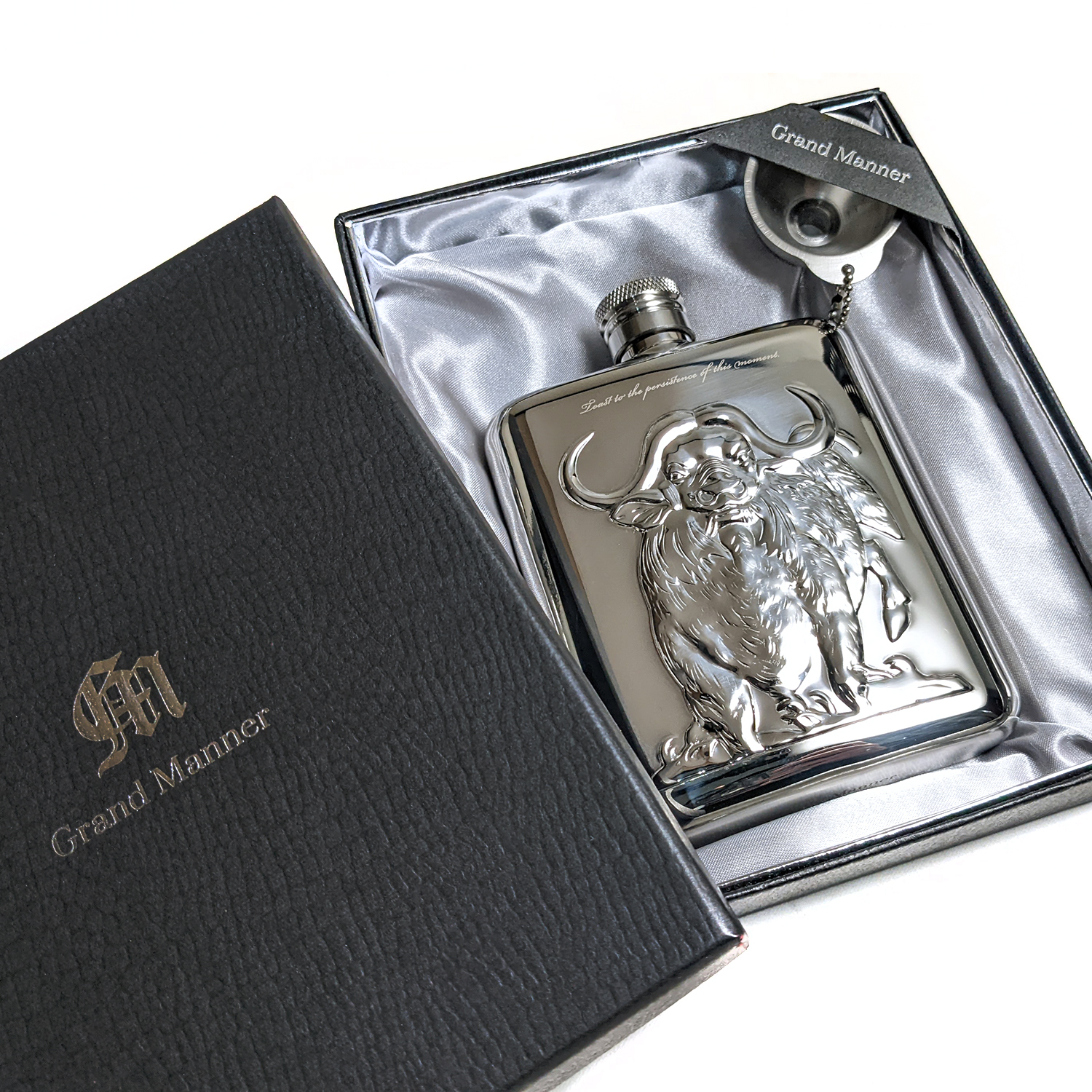 英國 Grand Manner 首席紳士隨身酒壺（堅毅 / 不鏽鋼酒瓶）